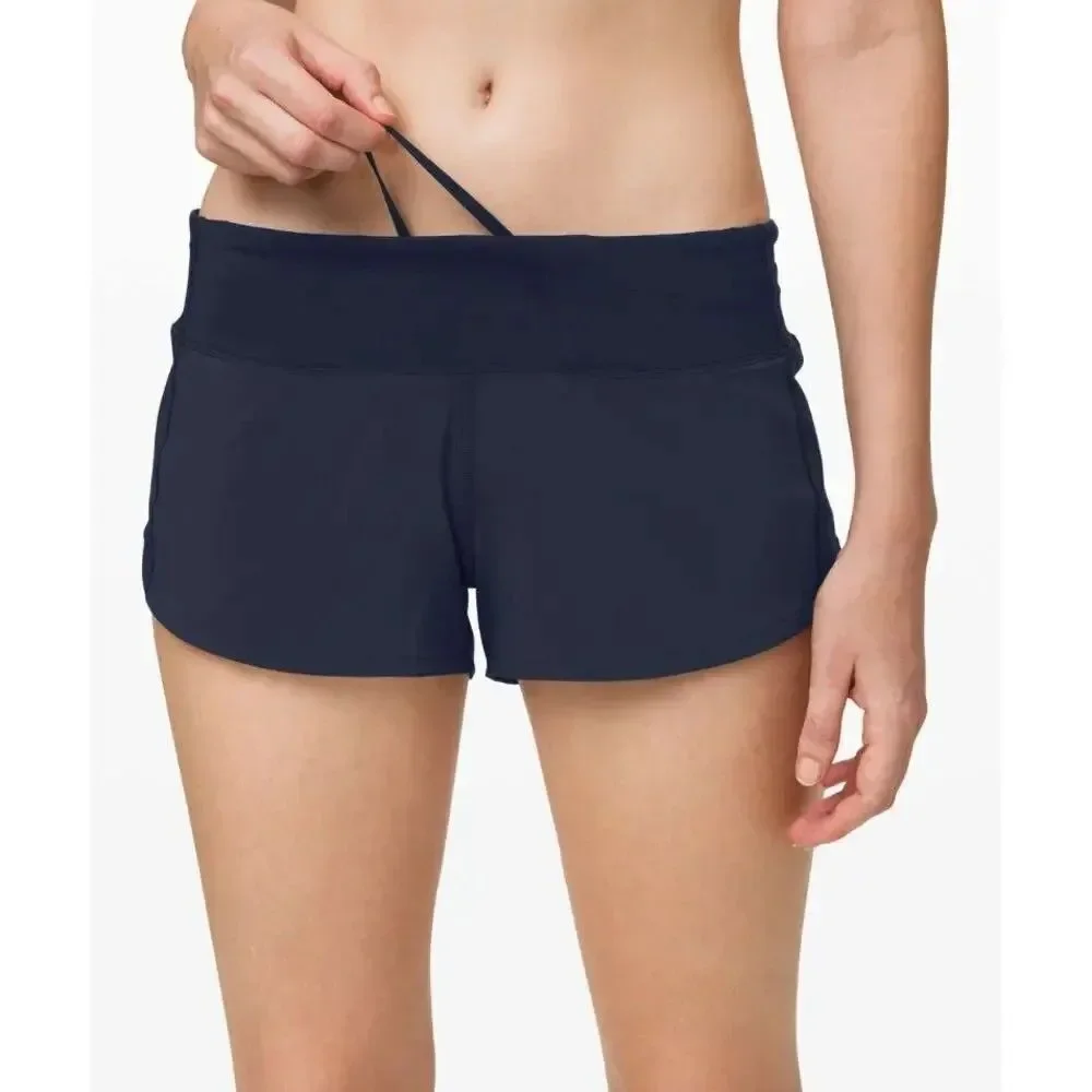 LULULEMON Women's EEUC Speed Up navy blue LR Low Rise 2.5